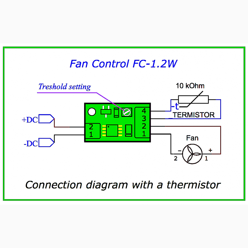 Фото 2. Регулятор оборотов вентилятора охлаждения электроники - терморегулятор