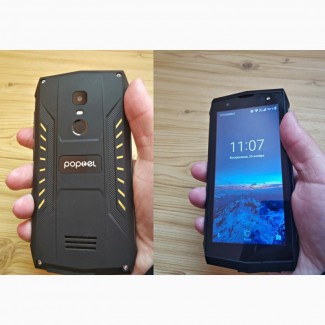 Противоударный телефон Poptel P8 2 сим, 5 дюй, 16 Гб, 8 Мп, 3750 мА/ч. Защита IP68
