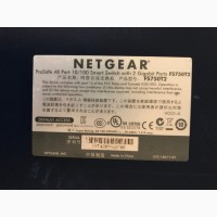 ПРОДАМ смарт-коммутатор/свитч NetGear FS750T2 48-портовый 10/100 + 2 GB порта