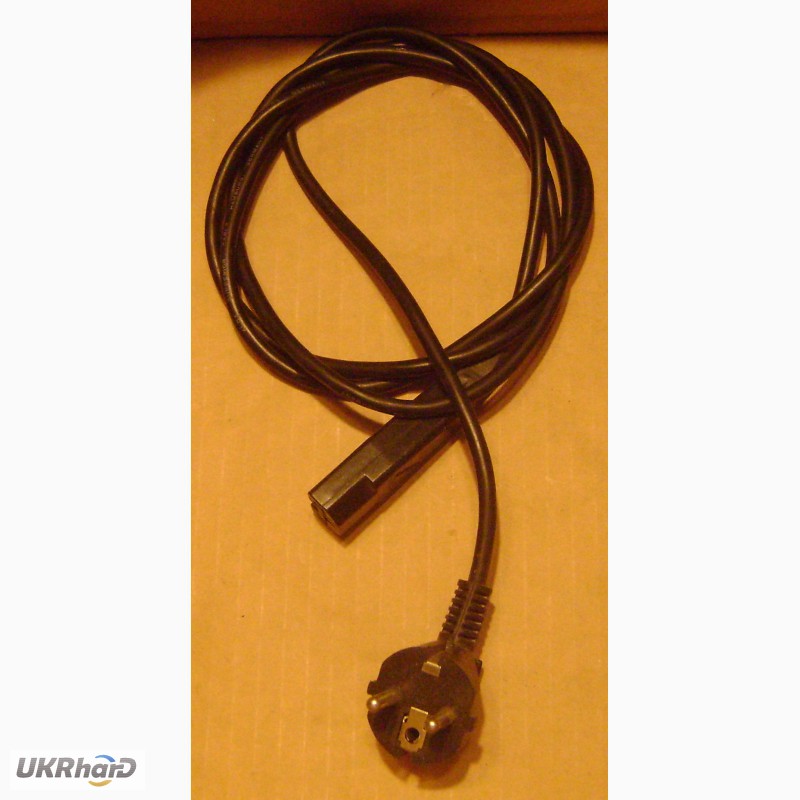 Фото 2. Сетевой шнур ( кабель питания ) для компьютера