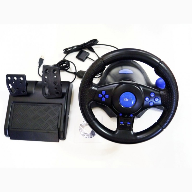 Фото 4. Руль с педалями 3в1 Vibration Steering wheel