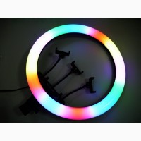 Кольцевая LED лампа RGB MJ18 45см 220V 3 крепл.тел + пульт + чехол