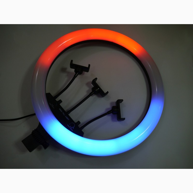 Фото 5. Кольцевая LED лампа RGB MJ18 45см 220V 3 крепл.тел + пульт + чехол