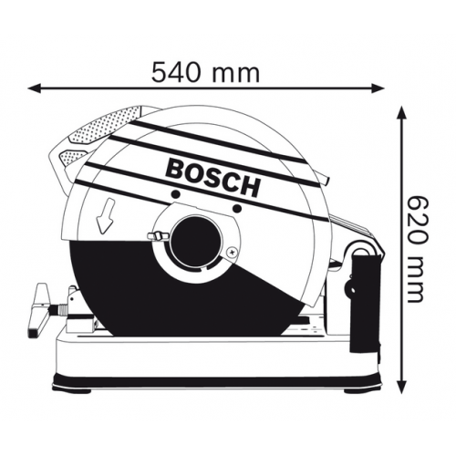 Фото 5. Отрезная пила по металлу (торцовка) Bosch GCO 20-14