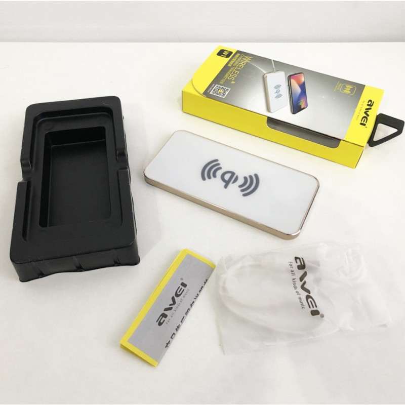 Фото 3. Беспроводное зарядное устройство AWEI W1 Wireless Charger. Цвет: белый Артикул: ws44475