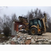 Демонтаж частных домов, промзданий ручным и механизированным способом