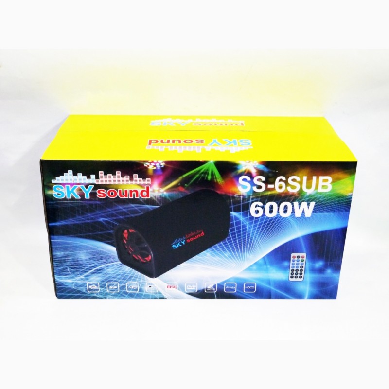 Фото 4. Активный сабвуфер бочка Sky Sound SS-6UB Bluetooth 200W со встроенным усилителем