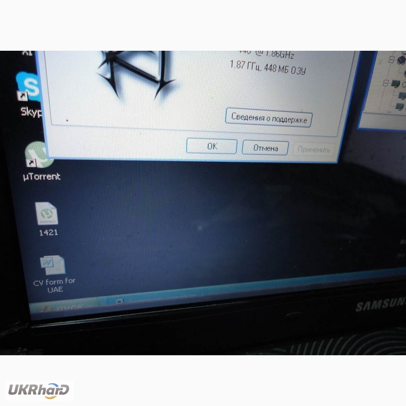 Фото 10. Ноутбук 14 Samsung R20 с дефектами, Celeron 1.86 ГГц