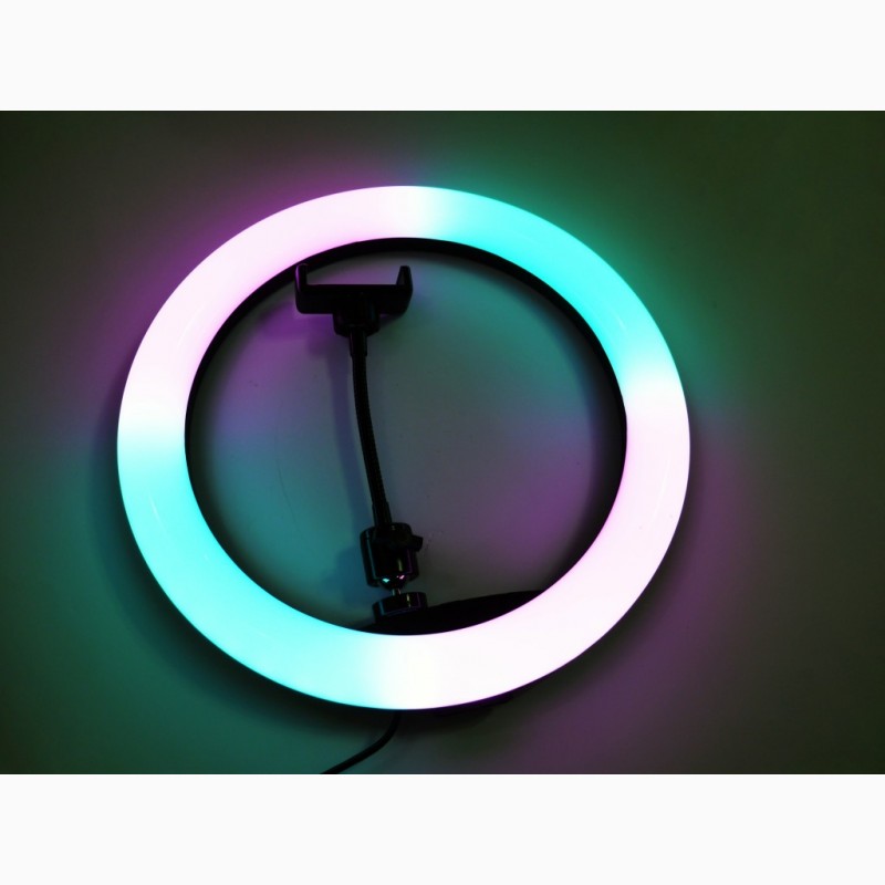 Фото 6. Кольцевая LED лампа RGB MJ33 33см 1 крепл.тел USB