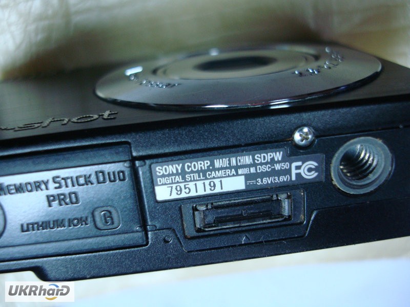 Фото 2. Фотоаппарат SONY DSC-W50 на запчасти