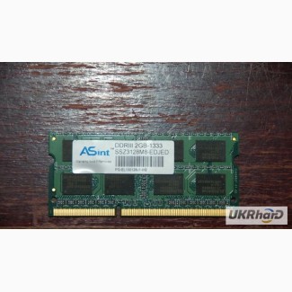 Память DDRIII 2GB к ноутбуку Lenovo IdeaPad G585