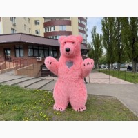 Костюм медведя розовый