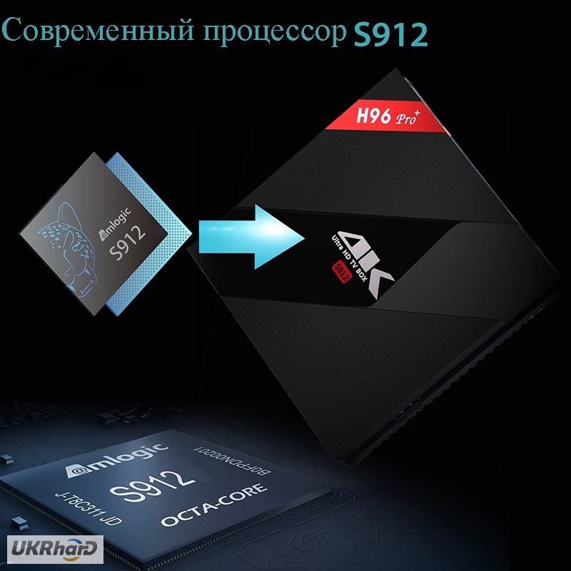 Фото 2. H96 Pro Plus 3GB/32Gb S912 Android 6.0 tv box smart