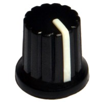 Ручка для переменного резистора WH148 (диаметр 6 мм), размер 15х17мм