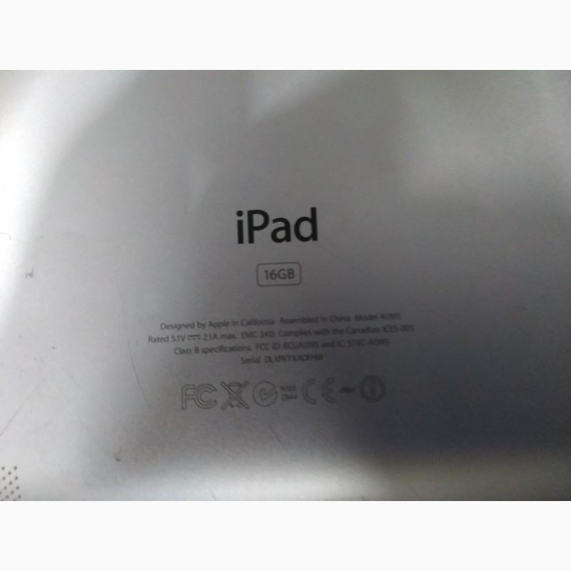 Фото 3. Apple iPad 2 A1395 Wi-Fi 16GB Black пароль 220802