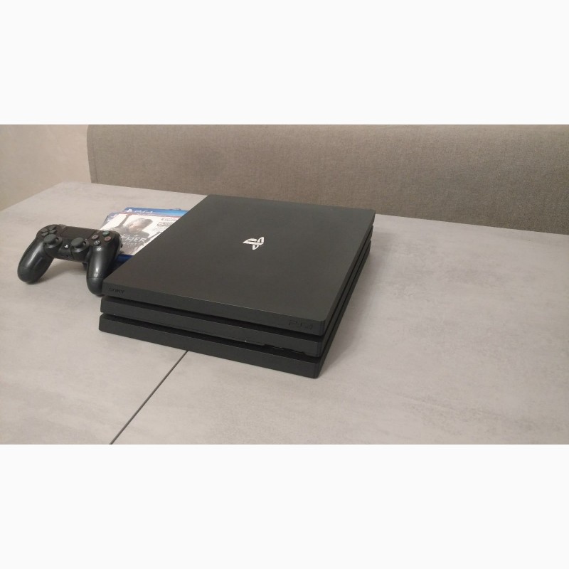 Фото 2. Ігрова приставка Sony Playstation PS4 Pro, 1TB + джойстик + 2 гри Ігри в 4К розширенні