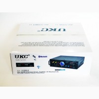 Усилитель звука UKC AV-339BT + USB + КАРАОКЕ 2микрофона Bluetooth