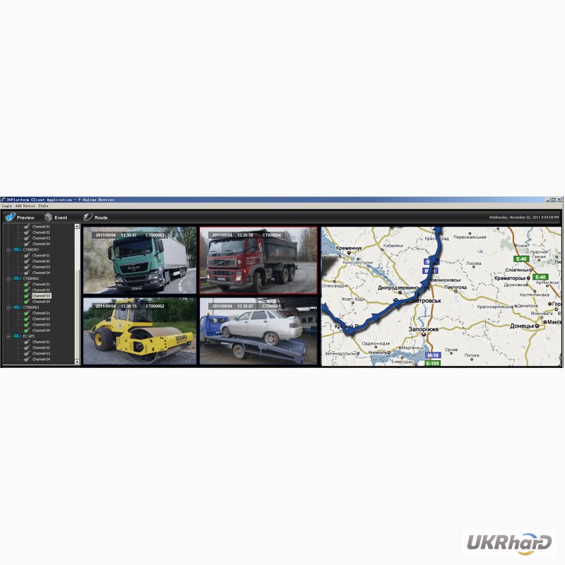 Фото 4. Видео наблюдения для грузового транспорта и специальной техники
