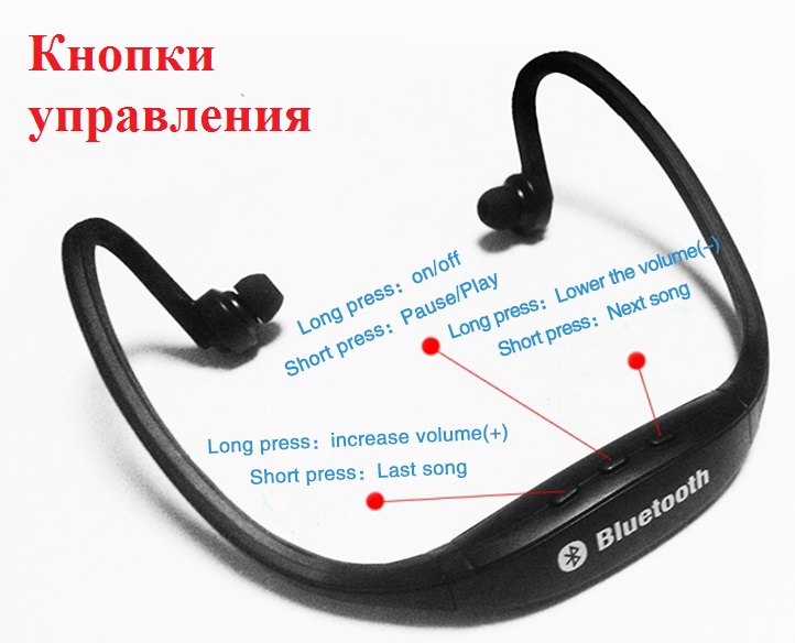Фото 8. Epik S9 Спортивные Bluetooth Наушники водонепроницаемые беспроводные блютуз гарнитура