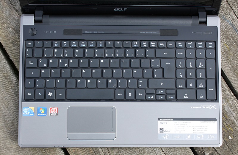 Фото 2. Игровой, производительный 4-х ядерный ноутбук Acer Aspire 5820TG