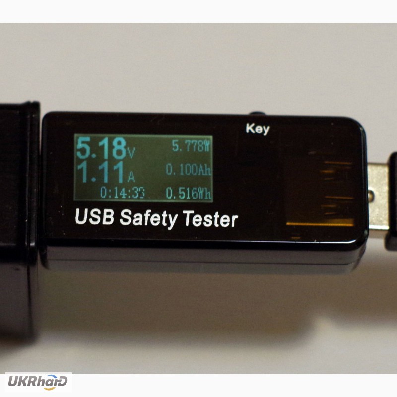Фото 4. USB тестер измеритель емкости, энергии, амперметр, вольтметр, ваттметр