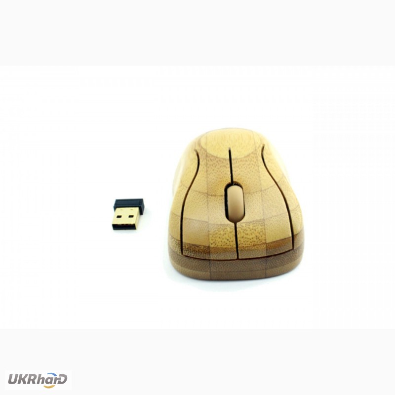 Фото 3. Бамбуковая клавиатура и мышка безпроводная