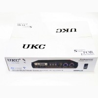 Усилитель звука UKC AV-106BT Bluetooth USB + караоке 2микрофона