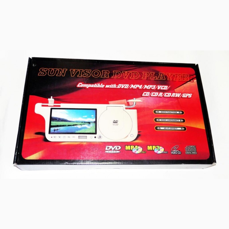 Фото 3. Авто козырек 7 с DVD+USB+SD Бежевый