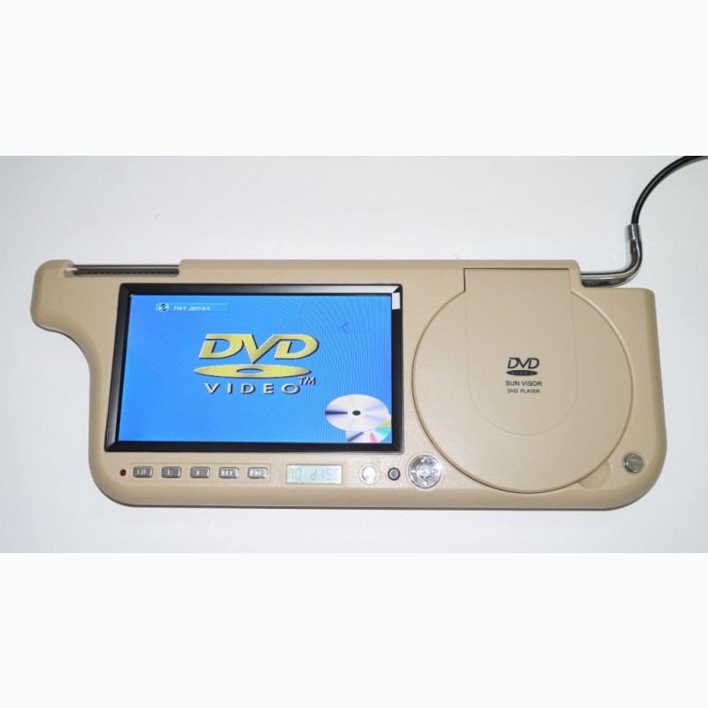 Фото 5. Авто козырек 7 с DVD+USB+SD Бежевый