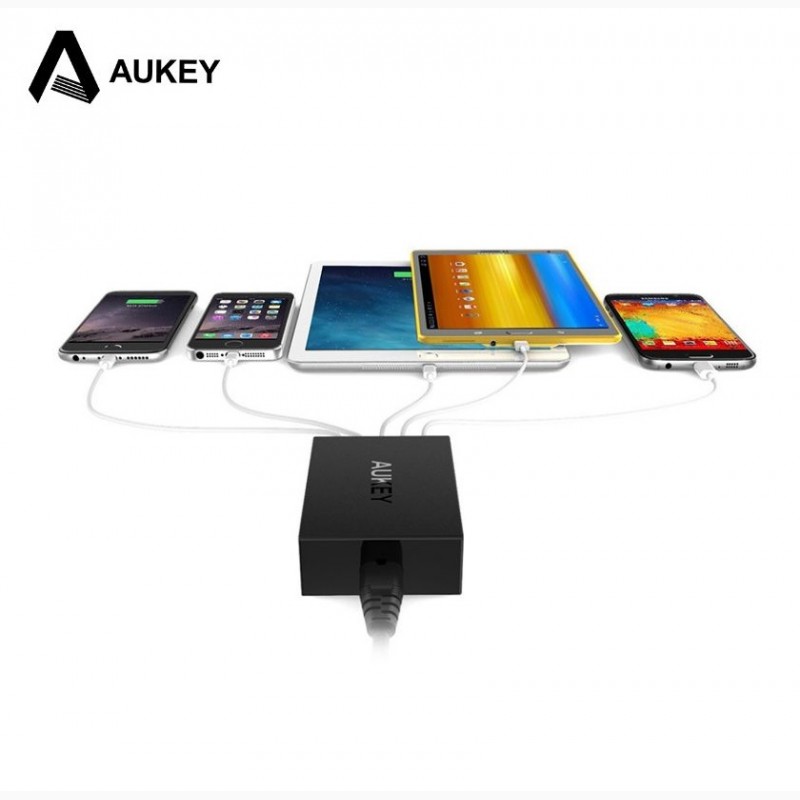 Фото 5. Aukey PA-T1 - умная семейная смарт зарядная станция (5*USB 54W/10Amp)