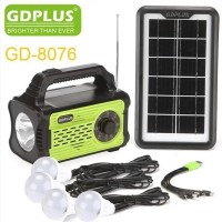 Портативная автономная солнечная система Solar GDPlus GD-8076 + FM радио + Bluetooth