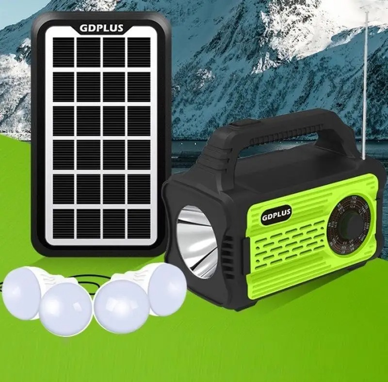 Фото 5. Портативная автономная солнечная система Solar GDPlus GD-8076 + FM радио + Bluetooth