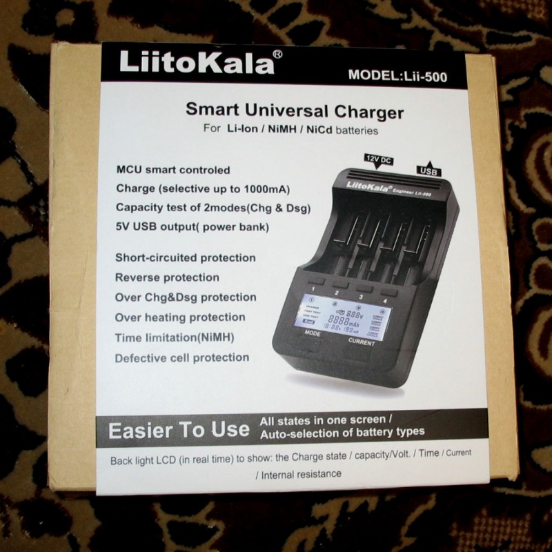 Фото 3. Liitokala Lii-500, универсальное зарядное устройство, новое