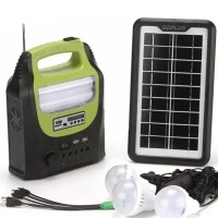 Solar GDPlus GD-8071 портативная солнечная автономная система + FM радио + Bluetooth