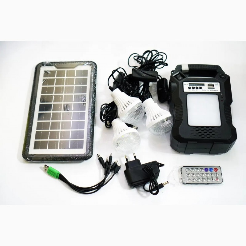 Фото 5. Solar GDPlus GD-8060 + FM радио + Bluetooth портативная солнечная автономная система