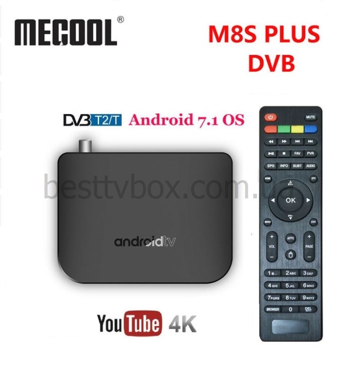 Фото 3. MECOOL M8S PLUS DVB T/T2 - гибридная ТВ приставка, Amlogic S905D, 1/8Gb, Android 7.1.2