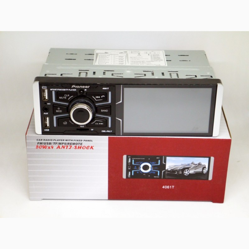 Фото 4. Автомагнитола Pioneer 4061T ISO - Сенсорный экран 4, 1#039;#039;+ RGB подсветка + DIVX + MP3 + USB