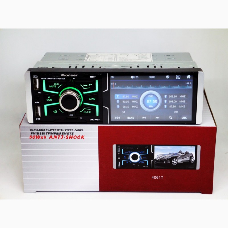 Фото 9. Автомагнитола Pioneer 4061T ISO - Сенсорный экран 4, 1#039;#039;+ RGB подсветка + DIVX + MP3 + USB