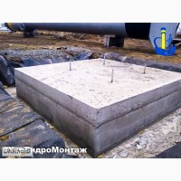 Заливка фундамента под водонапорную башню Рожновского ВБР