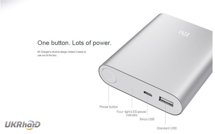 Портативное зарядное устройство Power Bank Xiaomi 10400 mAh