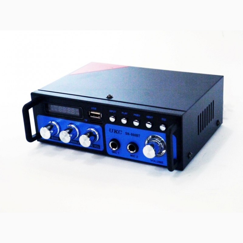 Фото 4. Усилитель звука UKC SN-666BT FM USB 2x300W Bluetooth + Караоке