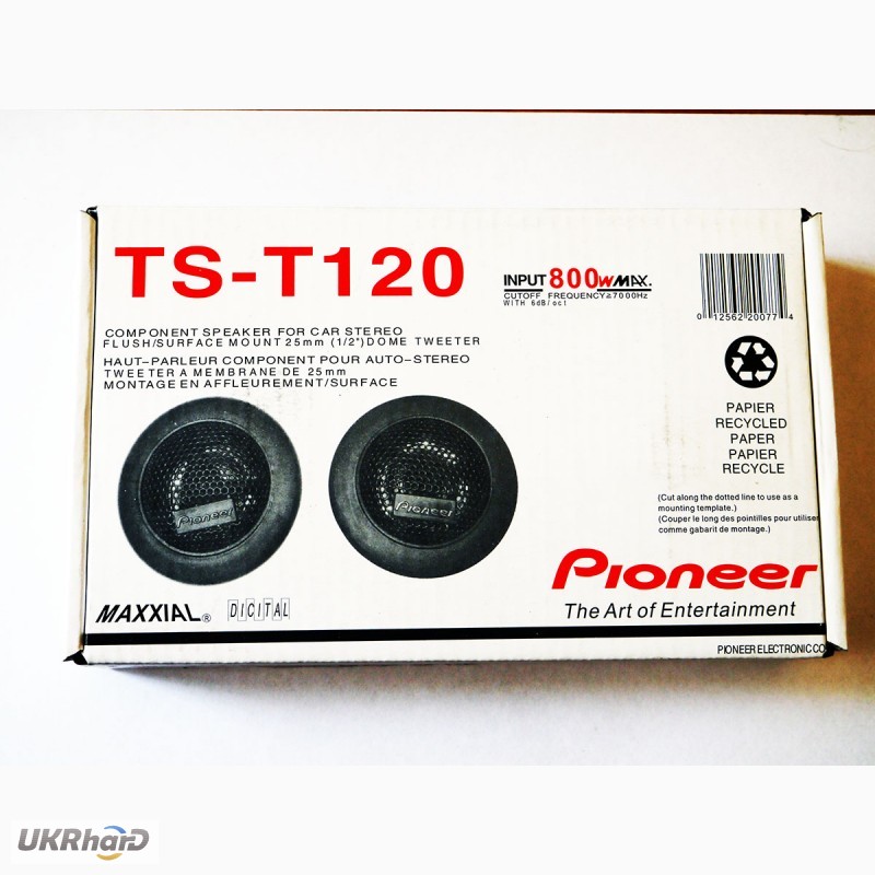 Фото 5. Колонки (динамики) Pioneer TS-T120 твитеры (пищалки) 35W--800W