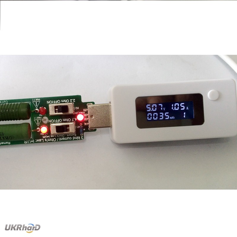 Фото 6. USB нагрузка c вентилятором на 1А 2А 3А, нагрузочный резистор, тестер емкости