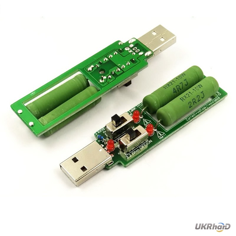 Фото 7. USB нагрузка c вентилятором на 1А 2А 3А, нагрузочный резистор, тестер емкости