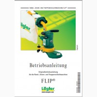 Оригінальний посібник з експлуатації шліфувальної машини LÄGLER FLIP