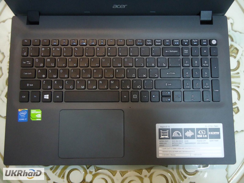 Бизнес ноутбук Acer на Core I7 8Gb с игровой видео GeForce 940