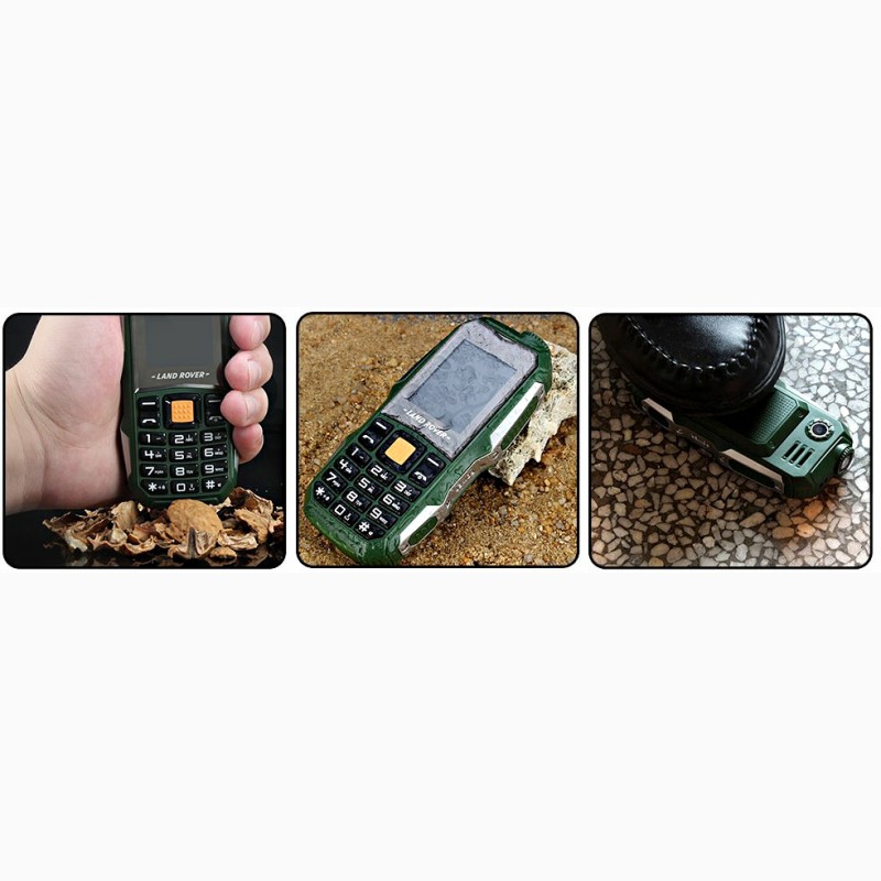 Фото 4. Металлический телефон LAND ROVER L99 2 сим, 2, 2 дюй, 2 Мп, 3800 мА/ч