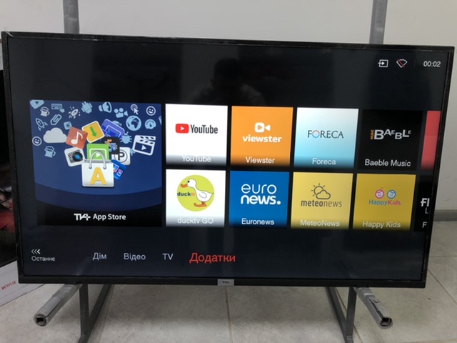 Фото 2. Новый Телевизор TCL 55 дюймов / 4K / Smart TV / WiFi + ПОДАРОК