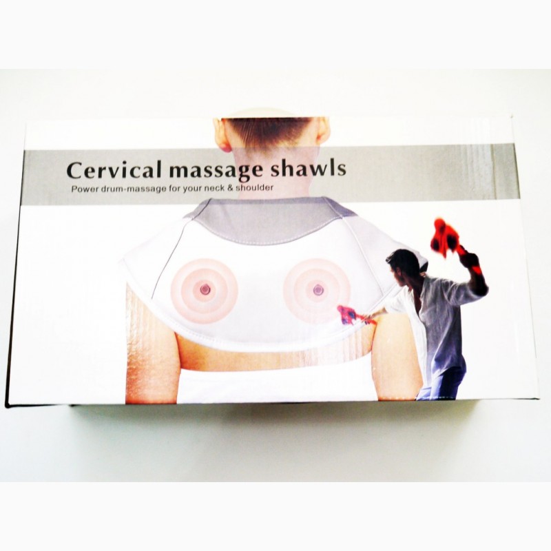 Фото 10. Ударный массажер для спины шеи и поясницы Cervical massage shawls