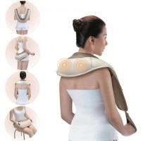 Ударный массажер для спины шеи и поясницы Cervical massage shawls